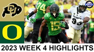 #19 Colorado vs #10 Oregon Highlights | College Football Week 4 | 2023 College Football Highlights