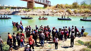 🚨EMERGENCIA🚨YA NO LOS PUEDEN CONTENER NI MANTENER A LOS #migrantes en esta #frontera