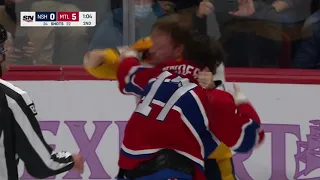 NHL Fight - Predators @ Canadiens - Olivier vs Anderson - 20/11/2021