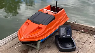 Кораблик для рыбалки Тигр PRO GPS автопилот и эхолот Lucky 918 ✅ Обзор на воде