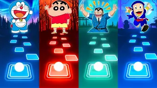 Doraemon vs Shinchan vs Kochikame vs Ninja Hattori - Tiles Hop EDM Rush