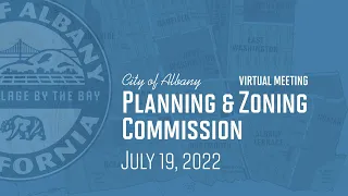 Planning & Zoning Commission Special Meeting - July 19, 2022