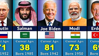 195 Countries State Leaders Age 2024 | AGE Of World Leaders 2024 |