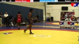 2012 Kiki Cup 55: Spenser Mango (USA #1) vs. Joginder Singh (IND) (INTL)