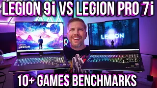 Legion 9i vs Legion Pro 7i Review! 10+ Game Benchmarks, Display, Thermals, RGB, Design, and Value!