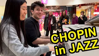 Unexpected Chopin Jazz Jam Session: Two Pianists Collide At Street Piano