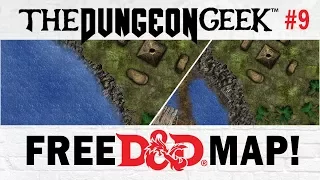 Free D&D Battle Map - Jungle Coast Temple