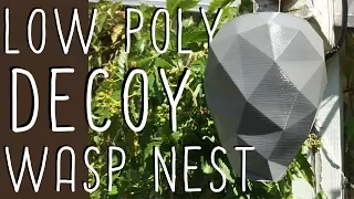 LOW POLY DECOY WASP NEST! (3D-PRINTED)