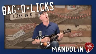 Mandolin Bag O' Licks in G! Learn to solo/improvise in the key of G!