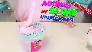 ADDING BUCKETS OF INGREDIENTS INTO SLIME! Slimeatory #503