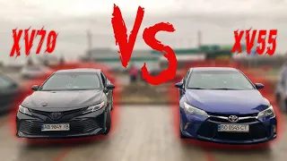 ОБЗОР CAMRY XV70 VS CAMRY XV55 USA