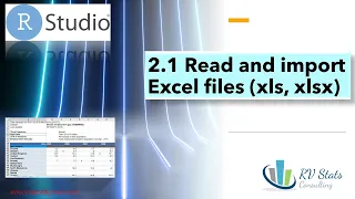 2.1 Read and import xlsx excel file in R / Rstudio | Statistical analysis and data science course