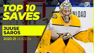 Top 10 Juuse Saros Saves from the 2021 NHL Season