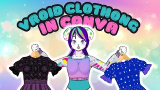How to Make VRoid Clothes in Canva | Create Clothing Textures with Canva