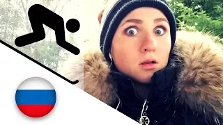 Snowboarding and skiing in Moscow – Sports in Russian – English subtitles