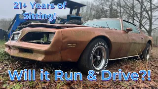 FIELD FIND Pontiac Firebird Rescue! Will it Drive After 21+ Years? Pt.2