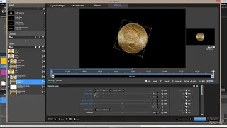 Урок 09-1 3D Coin (основы вращения монетки в PTE AV Studio Pro)