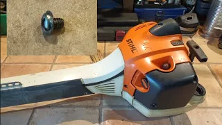 STIHL FS 410 fűkasza és az elveszett csavar.