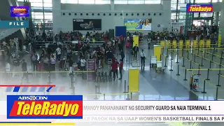 Pulis na sa puwetso dahil sa umano'y panananakit ng security guard sa NAIA terminal 1