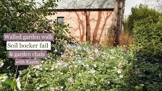 A soil blocking fail, and a walled garden walk 🌼