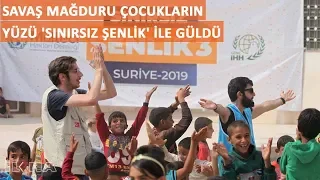 Savaş mağduru çocukların yüzü 'Sınırsız Şenlik' ile güldü