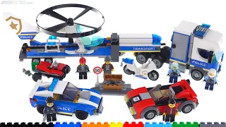 LEGO City Police Helicopter Transport & Highway Arrest reviews! 60244 60242