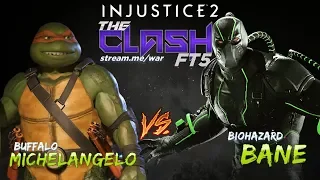 BUFFALO (Michelangelo) Vs  BIOHAZARD (Bane) - The Clash - Injustice 2