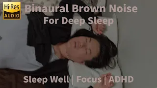 Binaural Brown Noise to Achieve Extreme Relaxation (Black Screen) | Deep Sleep | Concentration