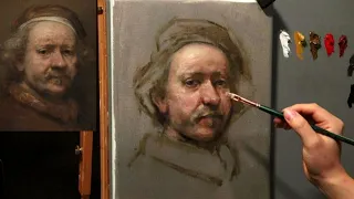 Rembrandt Master Study (Medium & Background) LIVE | Virtual Painting Session