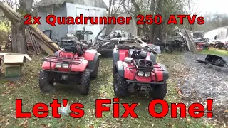 1993 and 2001 Suzuki Quadrunners, Mouse Damaged and Unused for Years!