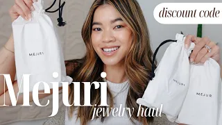 Mejuri Jewelry Haul & Discount Code | Pavé Diamond Signet Ring, 14K Gold Plush Small Hoops & More!