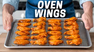 SUPER CRISPY Chicken Wings (No Deep Fryer)