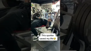 this spotter saved my life | nattysoon | #gym #motivation #shorts