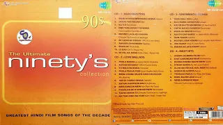 The Ultimate Ninety's Collection 4 CD's !! Great Hindi Film Songs Of The Decade @ShyamalBasfore