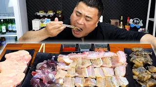 A급 강숙성 흑산도 홍어에 하늘담 막걸리 한잔 (홍어애+홍어코+홍어껍질묵) Eatingshow Mukbang