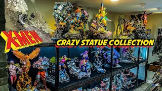 Man Cave Room Tour with GIANT CRAZY X-MEN STATUES!