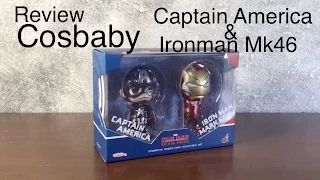 Review Hot Toys Cosbaby Captain America Civil War : Captain america & Ironman Mk46