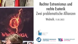 Webtalk: Rechter Extremismus und rechte Esoterik: zwei problematische Allianzen, 11.05.2022