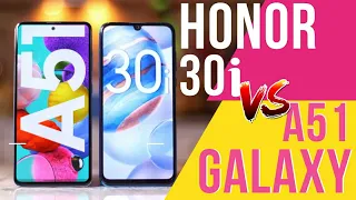 БИТВА новинка HONOR 30i vs GALAXY A51. Сравнение.