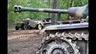 MILITRACKS 2019: Driving german tanks , halftracks and wheeled vehicles.