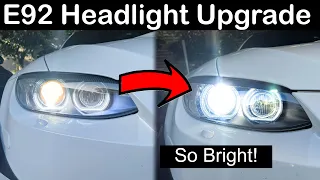 Cheap and Easy Upgrade for E92 M3, D1S Low Beam HID Headlight Bulb Replacement E90 3 Series E93