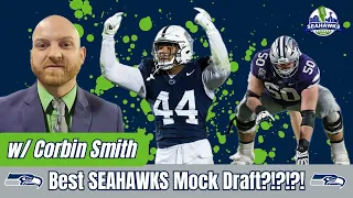 Is this the BEST SEAHAWKS MOCK DRAFT yet?! (Corbin Smith breaks down his latest Seattle haul)