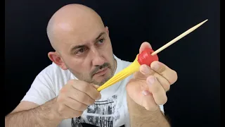 Pocket Arrow Slingshot from Plastic Bottle and Balloon