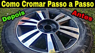 COMO CROMAR A RODA DO CARRO EM CASA 😱