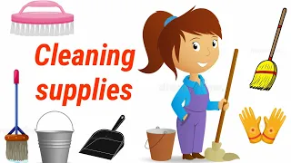 Cleaning Supplies Vocabulary | Talking Flashcards