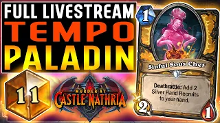 ⭐ TEMPO PALADIN! Murder at Castle Nathria - Hearthstone