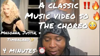 The Queen😍 | Madonna Ft. Justin Timberlake & Timbaland- 4 Minutes (Official Music Video) Reaction!!