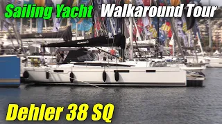 2022 Dehler 38 SQ sailing Yacht - Walkaround Tour - 2021 Cannes Yachting Festival
