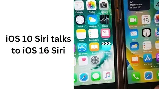 iOS 10 Siri talks to iOS 16 Siri