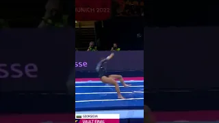 Valentina GEORGIEVA  injury 😢 Vault Final 😢 European Championships Gymnastics 2022